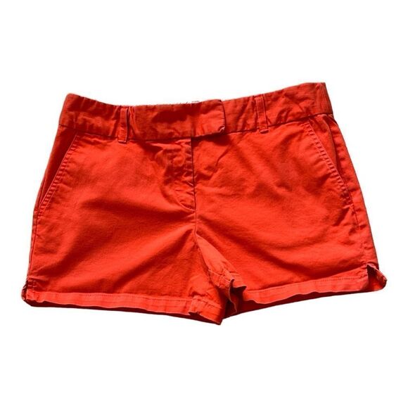 ANN TAYLOR LOFT Women's Cotton Riviera 4" Shorts Red Size 10 - Picture 1 of 12